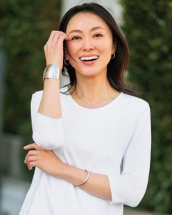 立体ショルダー／7分袖・ドゥクラッセTシャツ