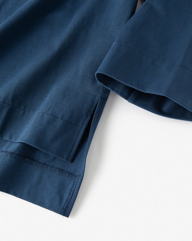 高密度シルコットン・ボートネックT／長め丈 詳細画像 ダークピーコック 6