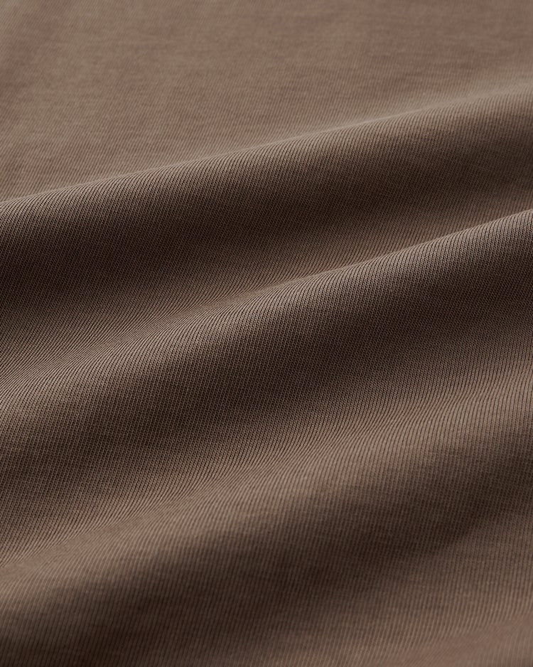 高密度シルコットン・ボートネックT／長め丈 詳細画像 ダークモカ 3