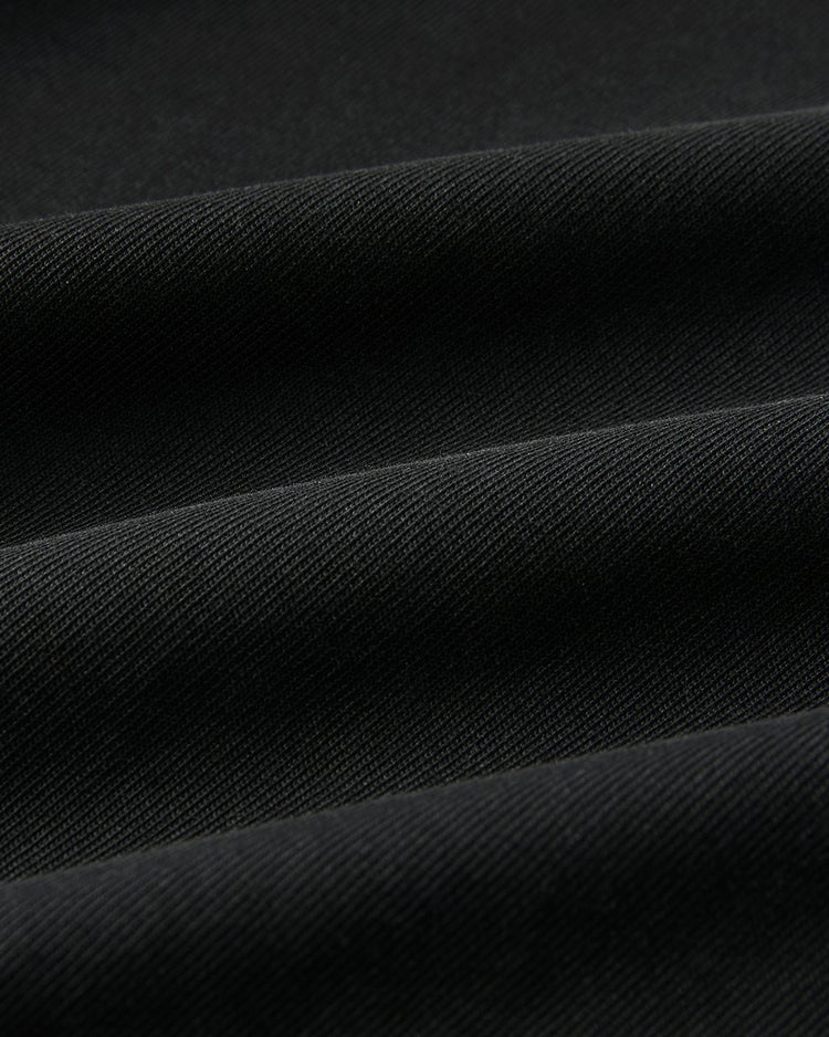高密度シルコットン・抜け感T／コンパクト丈 詳細画像 ブラック 4