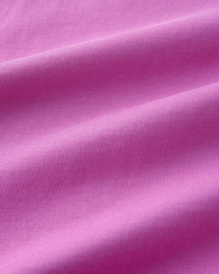 高密度シルコットン・抜け感T／コンパクト丈 詳細画像 ピンク 3