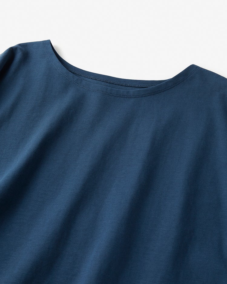 高密度シルコットン・抜け感T／コンパクト丈 詳細画像 ダークピーコック 4