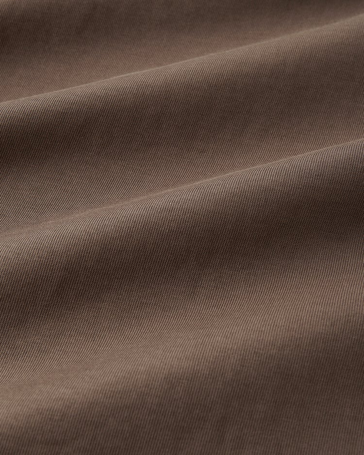 高密度シルコットン・抜け感T／コンパクト丈 詳細画像 ダークモカ 3