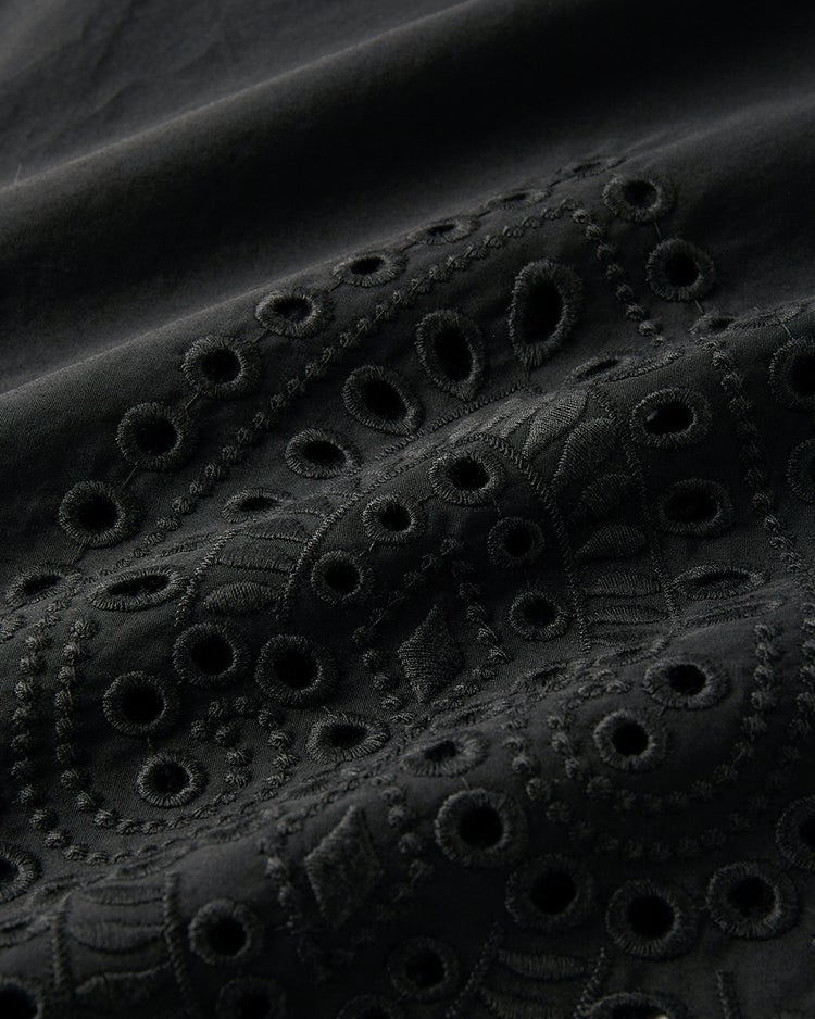 カットワークレース・スキッパーシャツ 詳細画像 ブラック 3