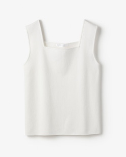 総針ニット・インナースクエアタンク