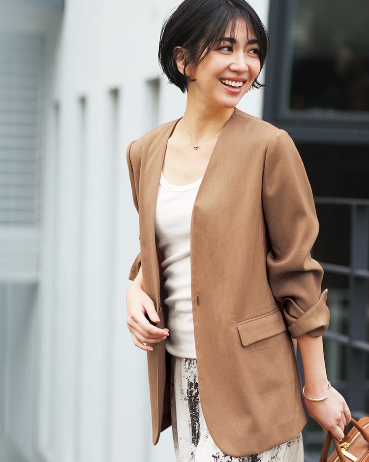 総針ニット・インナークルータンク 詳細画像 オフホワイト 1