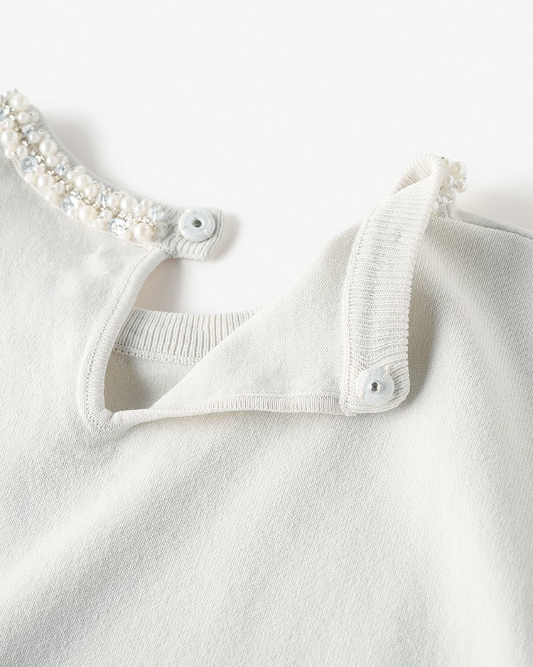 パールビジュー・プルオーバーニット 詳細画像 アイスグレー 3