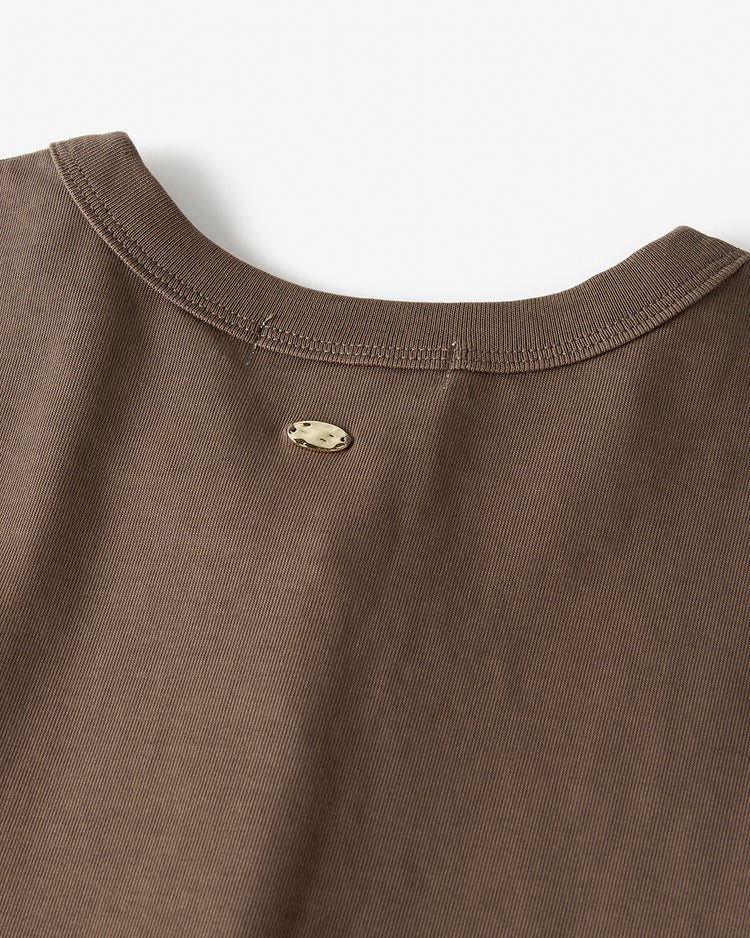 高密度シルコットン・スナップカーディガン 詳細画像 ダークモカ 4