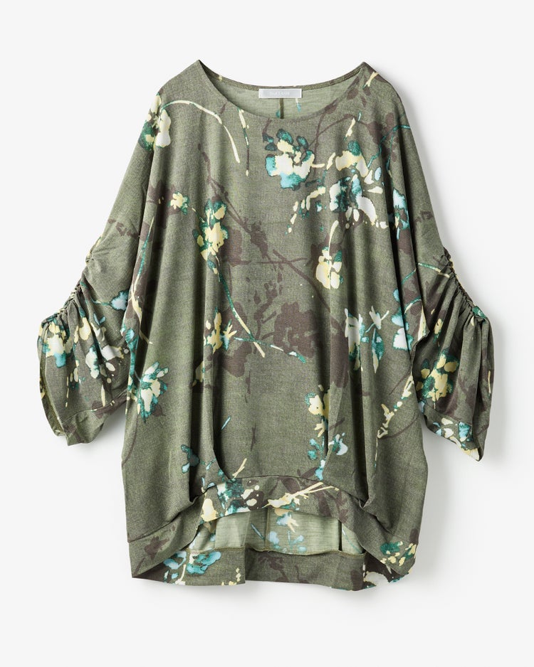 UVスラブ・ドルマンタックプルオーバー 詳細画像 グレー&times;グリーン 1