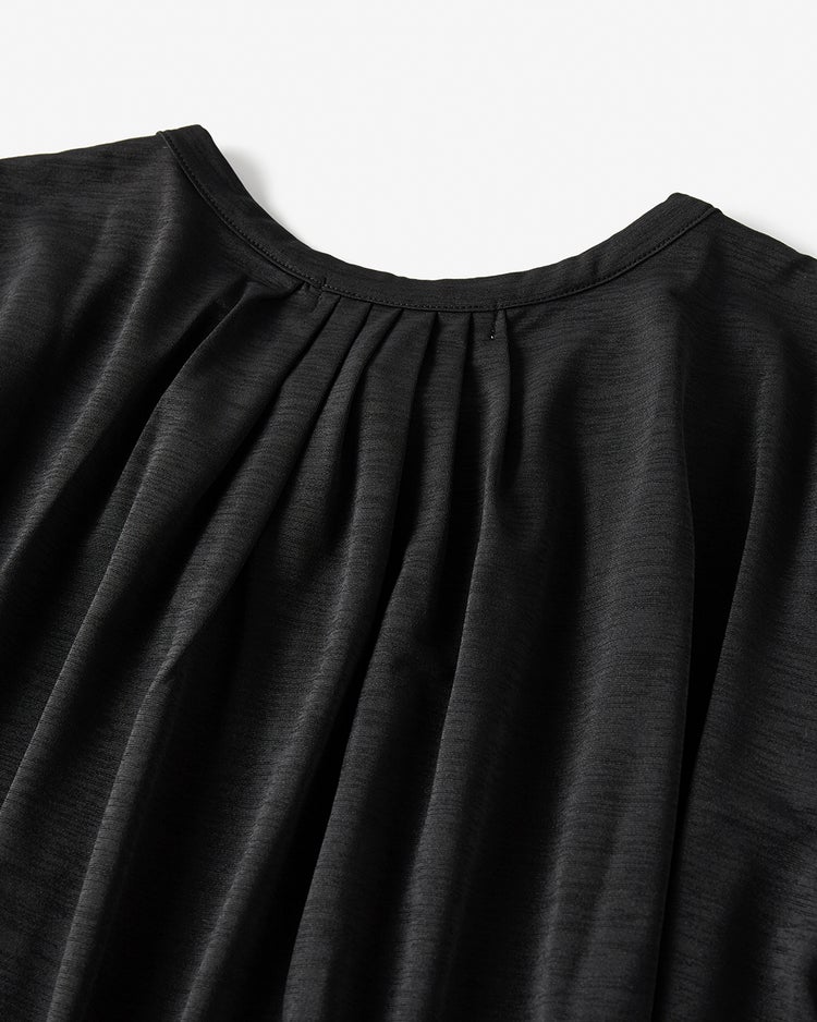 UVスラブ・パフ袖ギャザートップス 詳細画像 ブラック 4