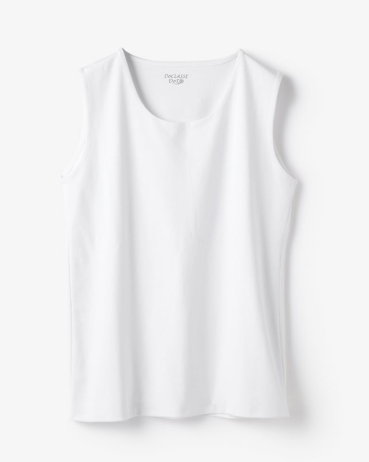 クルーネック／ノースリーブ・ドゥクラッセTシャツ 詳細画像 ホワイト 2