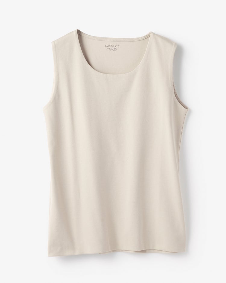 クルーネック／ノースリーブ・ドゥクラッセTシャツ 詳細画像 ライトグレー 2