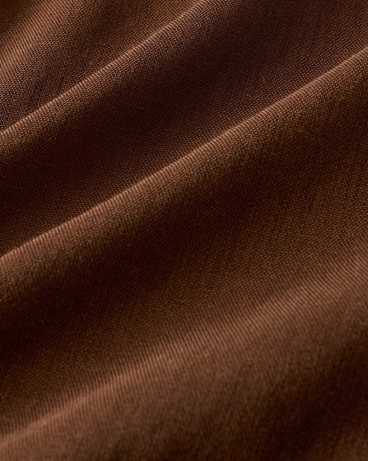 リネン混ストレッチ・Tブラウス 詳細画像 ブラウン 3