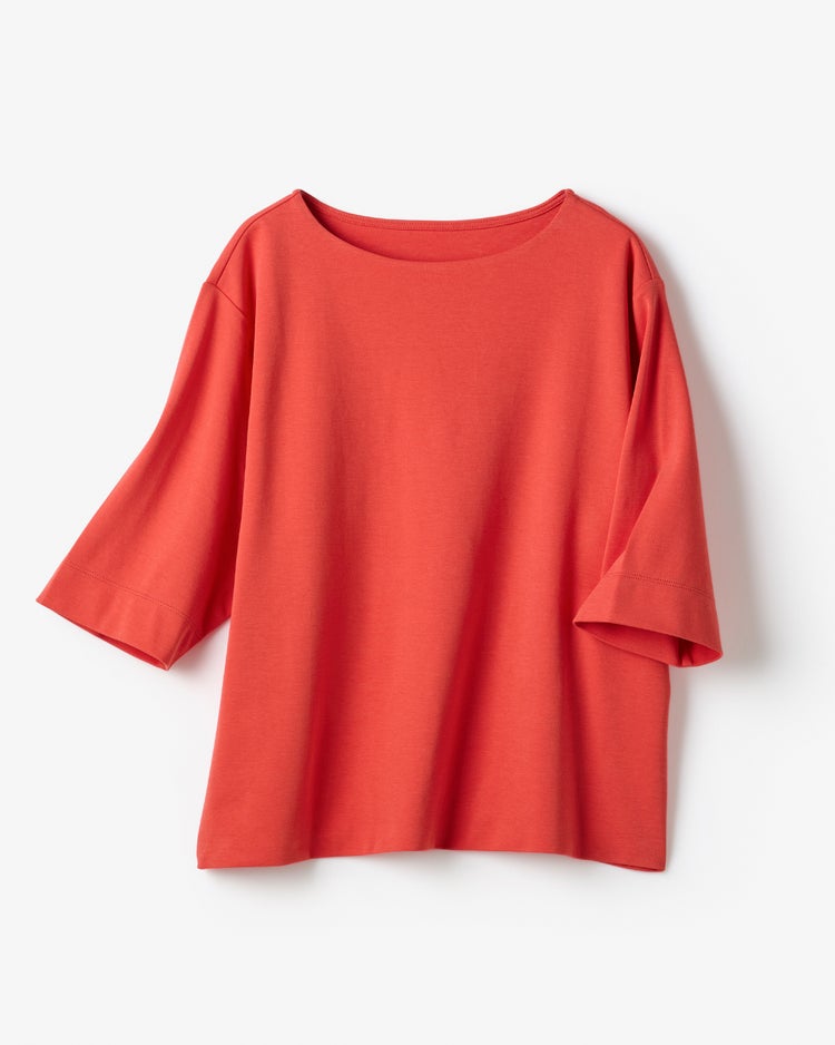 ワイドフォルム／5分袖・DoT 詳細画像 スカーレット 2