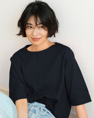 ワイドフォルム/5分袖・ドゥクラッセTシャツ