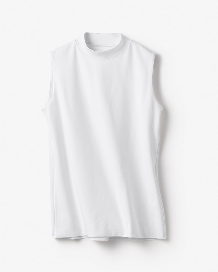 ハイネック／ノースリーブ・ドゥクラッセTシャツ 詳細画像 ホワイト 2