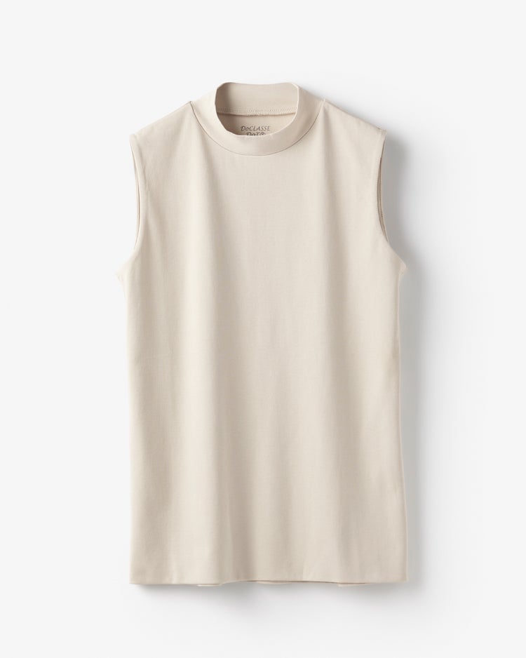 ハイネック／ノースリーブ・ドゥクラッセTシャツ 詳細画像 ライトグレー 2
