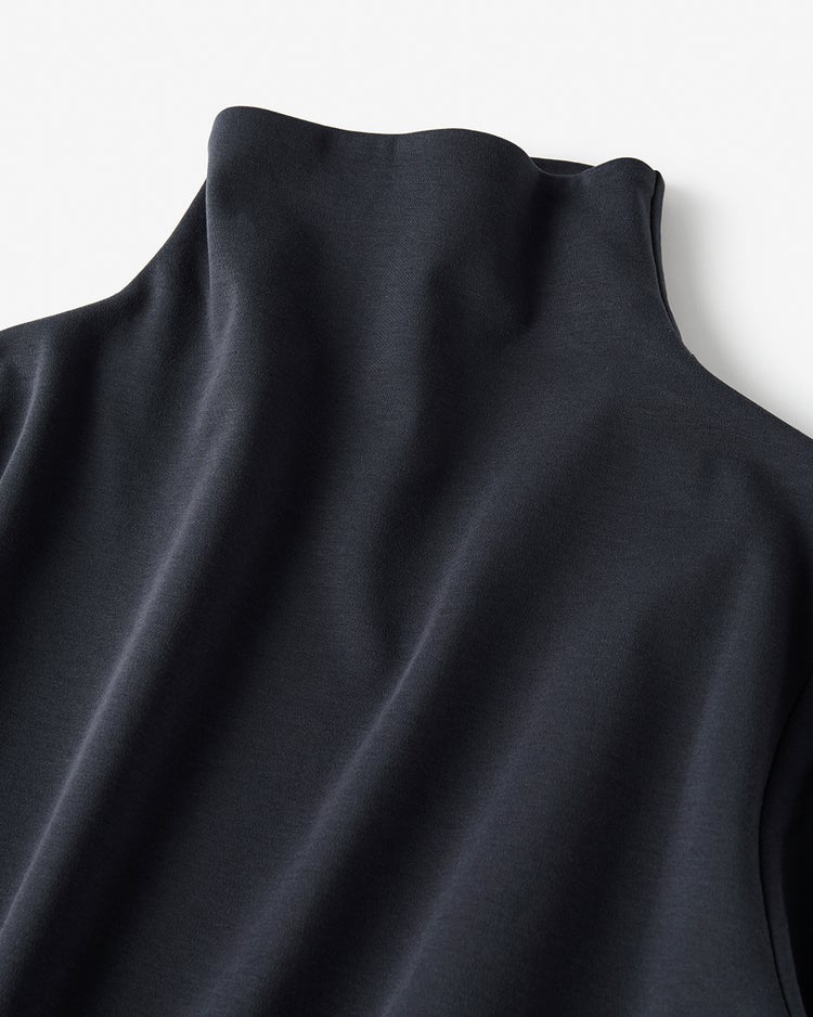 ファネルネック／５分袖・DoT 詳細画像 ミッドナイトブルー 3