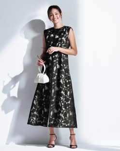 シアーオパール・スリットワンピース