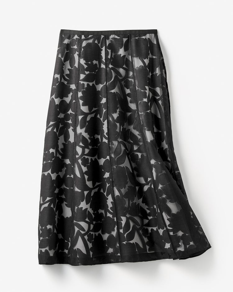 シアーオパール・フレアスカート 詳細画像 ブラック 2