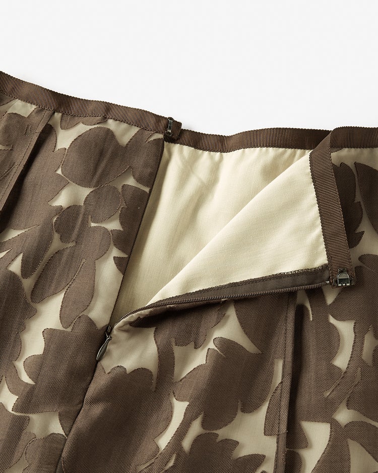 シアーオパール・フレアスカート 詳細画像 ダークブラウン 3