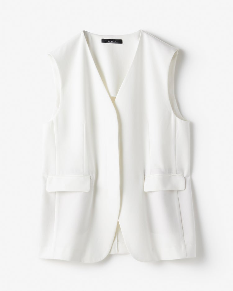 ドライタッチツイル・ボタンジレ 詳細画像 オフホワイト 3