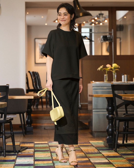 リネンライク・シアーヘムスカート