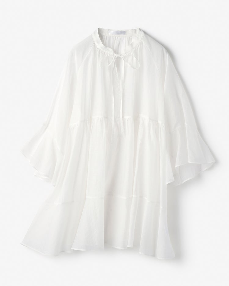 ニュアンスシアー・フレアスリーブブラウス 詳細画像 オフホワイト 2