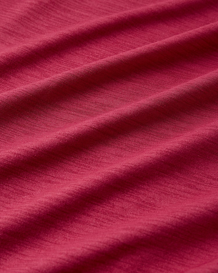 UVスラブ・フレアハイネック／5分袖 詳細画像 マゼンタ 3
