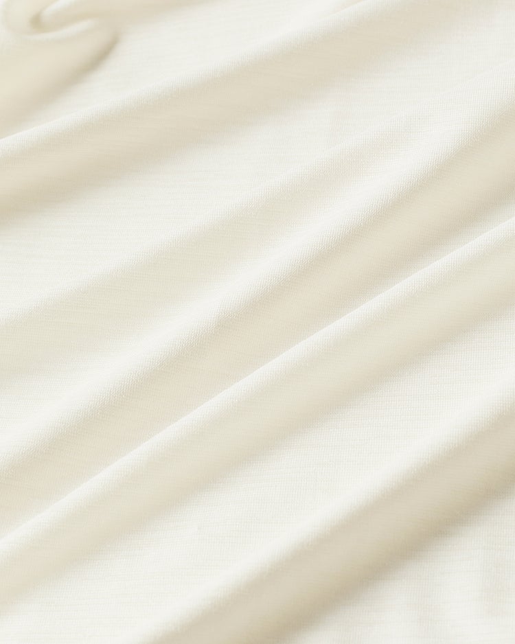 UVスラブ・ギャザーハイネック／フレンチ袖 詳細画像 オフホワイト 6