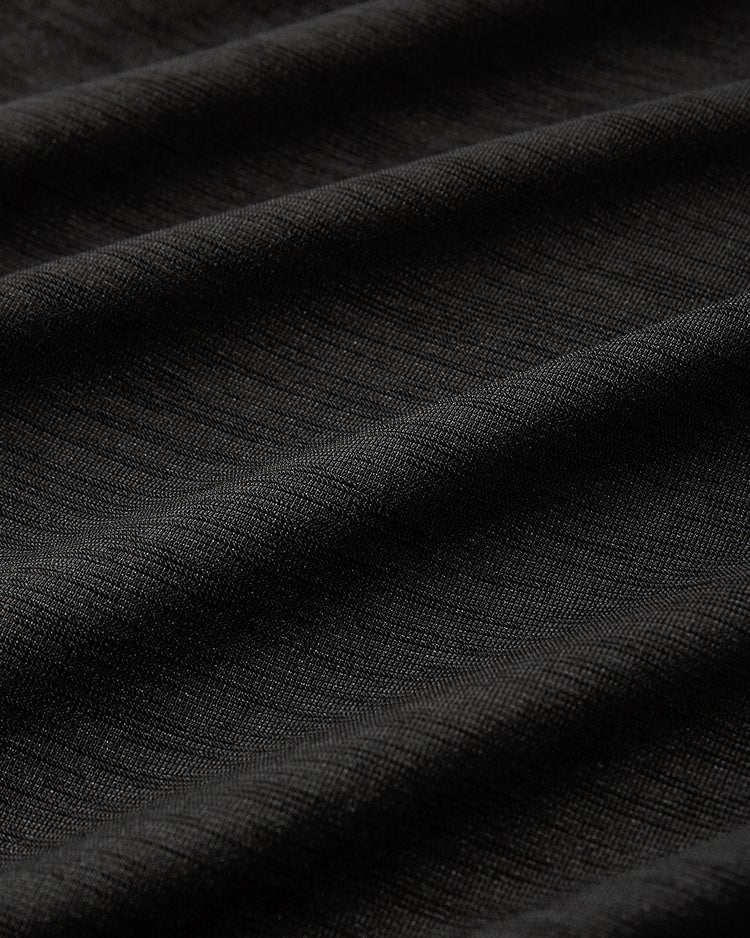 UVスラブ・フレアチュニック／5分袖 詳細画像 ブラック 3