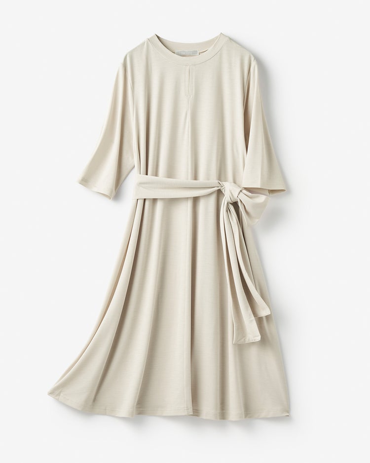 UVスラブ・フレアチュニック／5分袖 詳細画像 ストーン 2