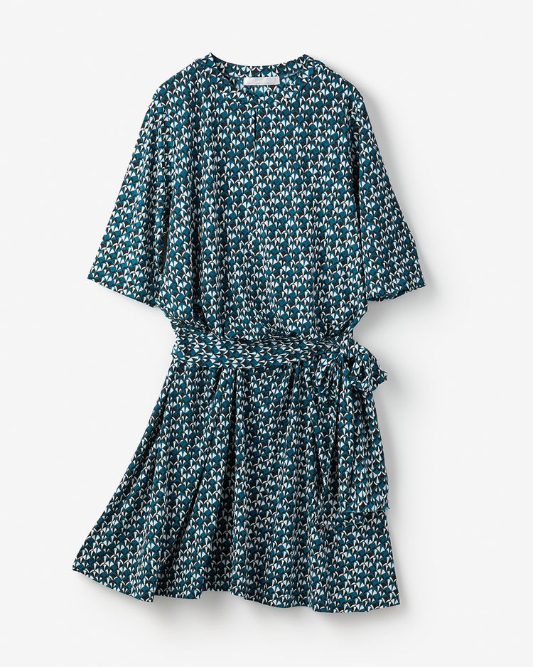 UVスラブ・フレアチュニック／5分袖 詳細画像 スモールパターン 1