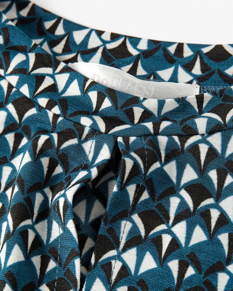 UVスラブ・フレアチュニック／5分袖 詳細画像 スモールパターン 2