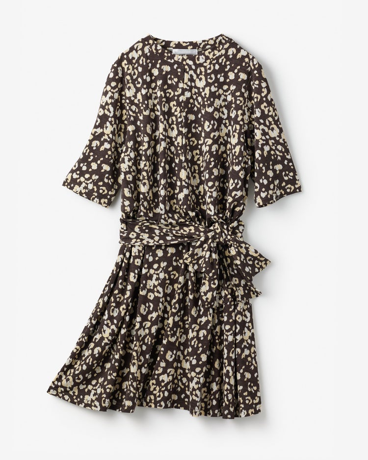 UVスラブ・フレアチュニック／5分袖 詳細画像 レオパード 1