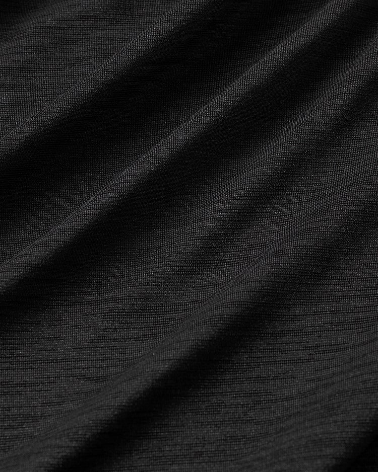 UVスラブ・ギャザーネックワンピース／普通丈 詳細画像 ブラック 2