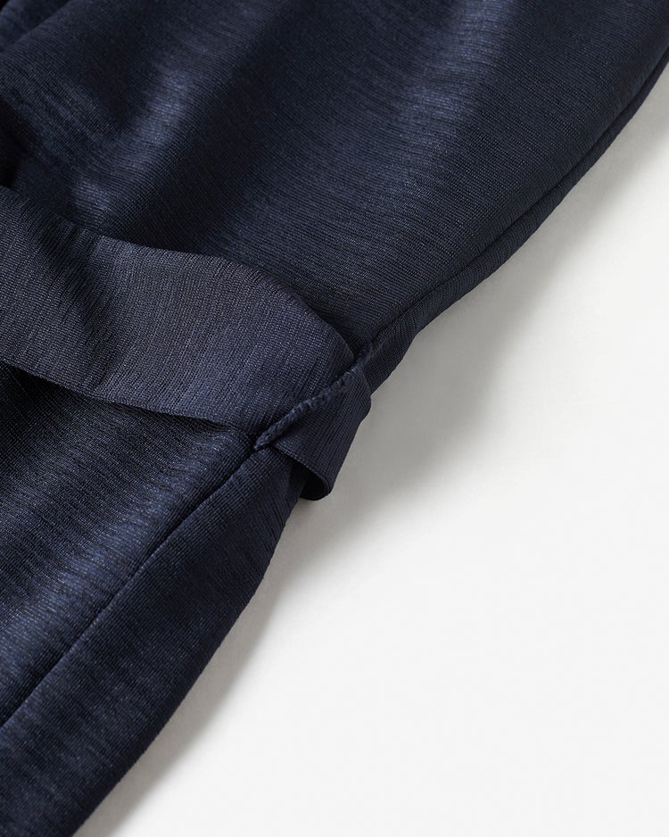UVスラブ・ギャザーネックワンピース／普通丈 詳細画像 ネイビー 3