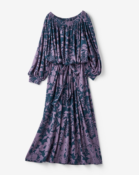 UVスラブ・ギャザーネックワンピース／普通丈