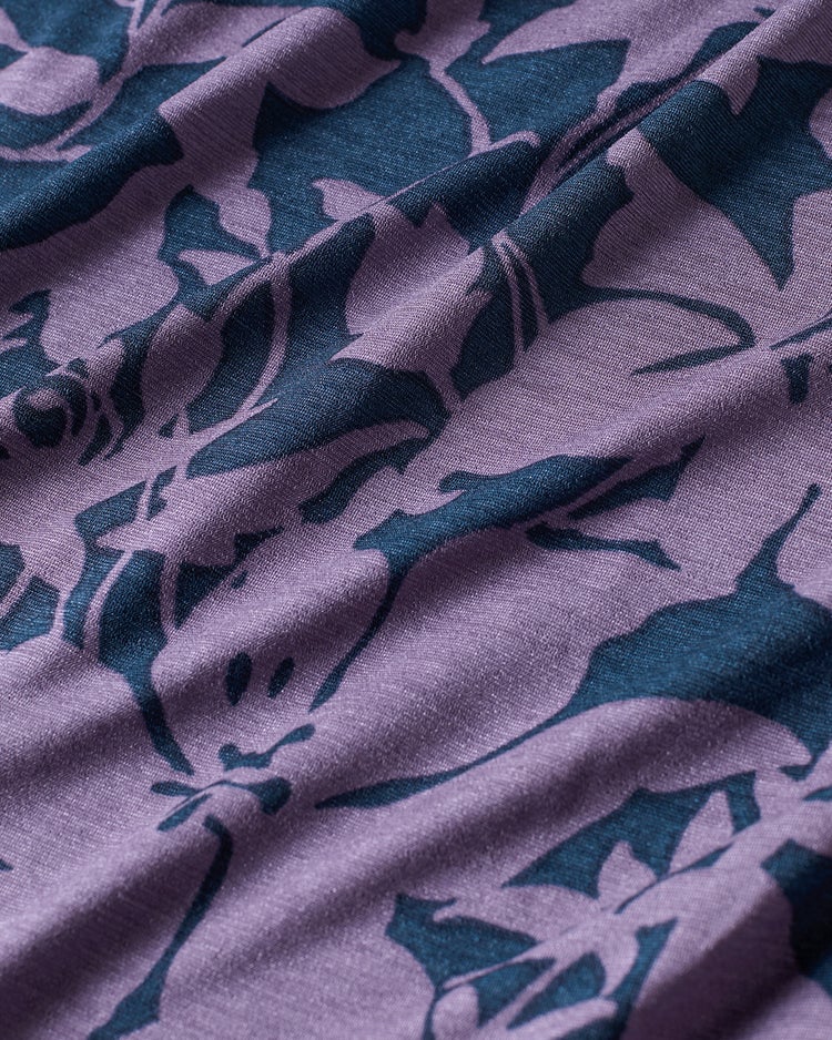 UVスラブ・ギャザーネックワンピース／普通丈 詳細画像 アメジスト 2