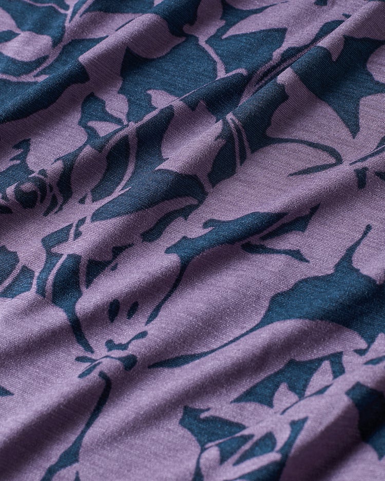 UVスラブ・ギャザーネックワンピース／長め丈 詳細画像 アメジスト 2