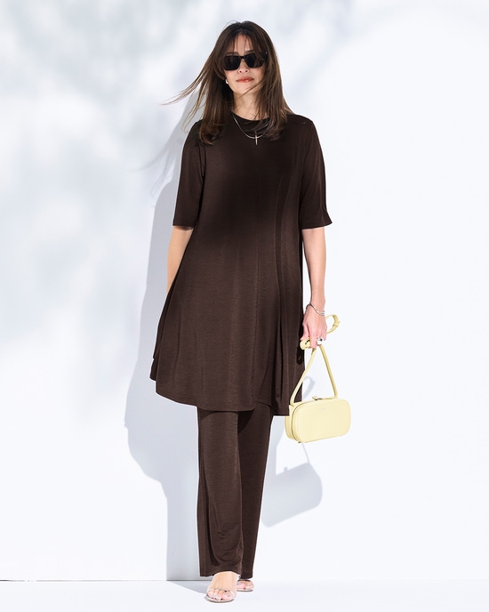 UVスラブ・セミフレアパンツ／70cm