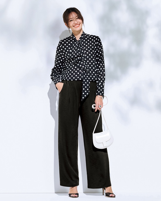 UVスラブ・セミワイドパンツ／ 72cm