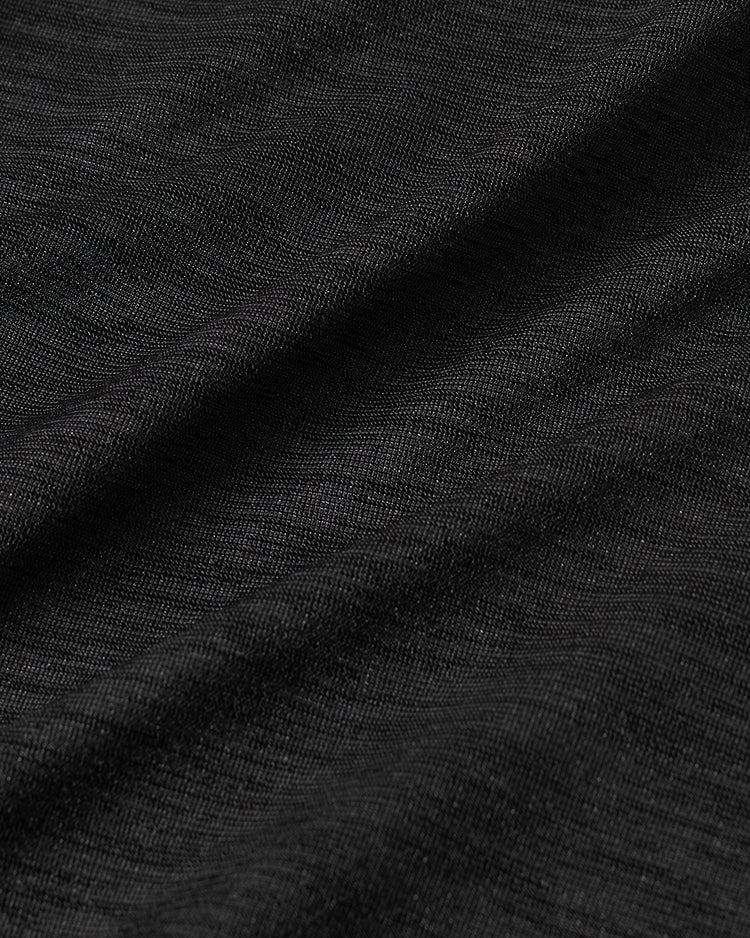 UVスラブ・セミフレアパンツ／63cm 詳細画像 ブラック 3