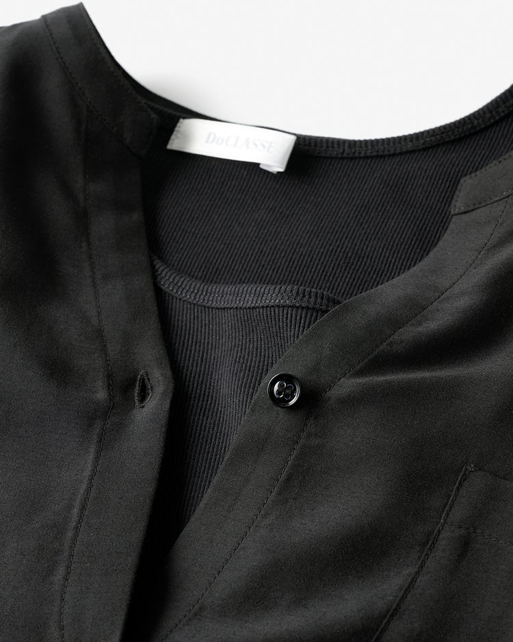 シアーシャツ・リブタンクセット 詳細画像 ブラック 3