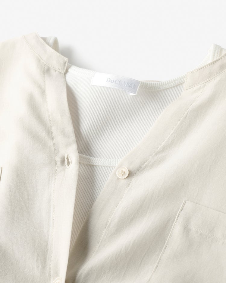 シアーシャツ・リブタンクセット 詳細画像 ストーン 4