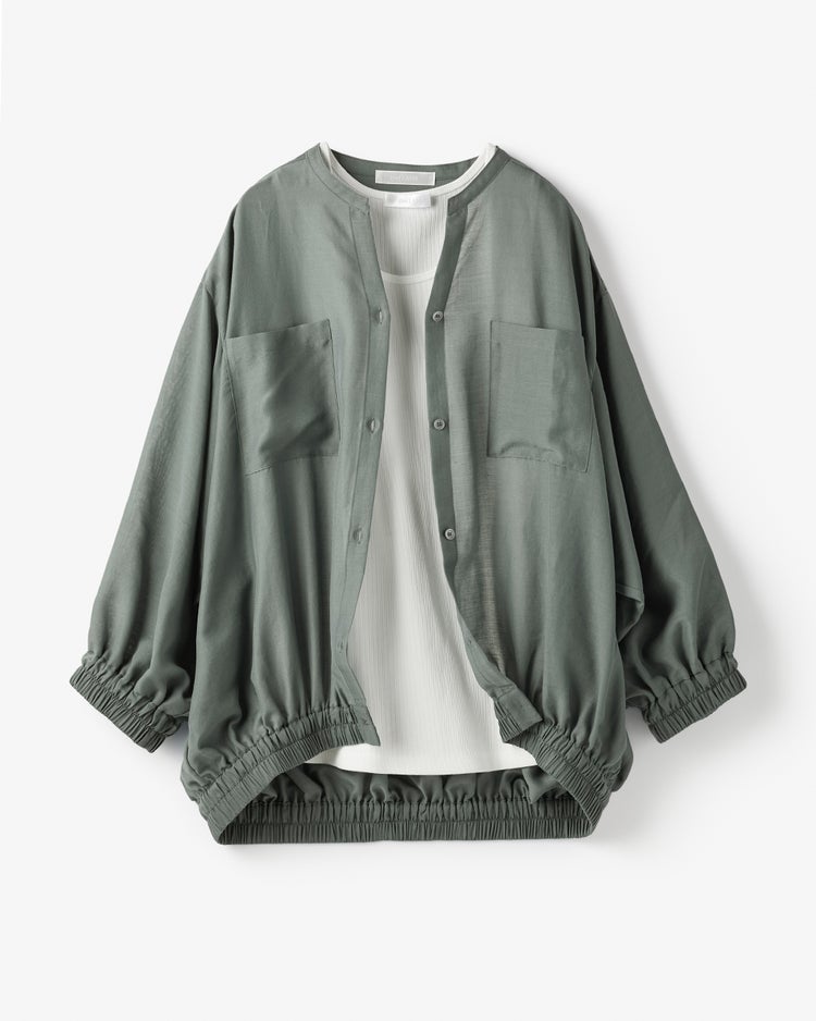 シアーシャツ・リブタンクセット 詳細画像 オリーブ 2