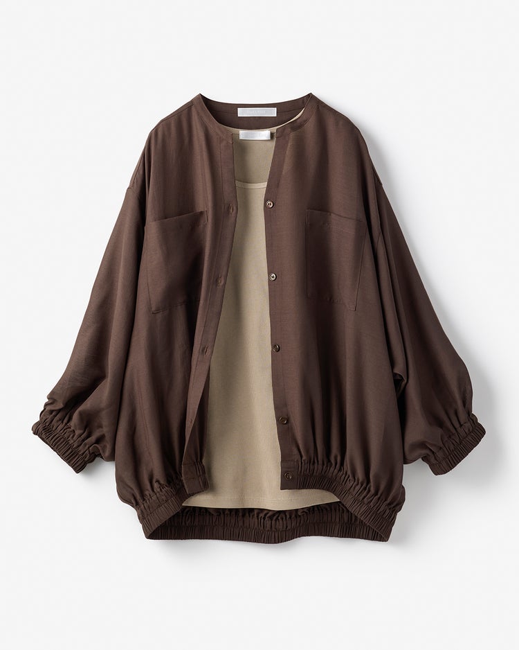 シアーシャツ・リブタンクセット 詳細画像 ダークブラウン 3