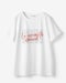 フロッキープリント・デザインTシャツ 詳細画像