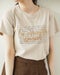 フロッキープリント・デザインTシャツ 詳細画像