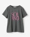 フロッキープリント・デザインTシャツ 詳細画像